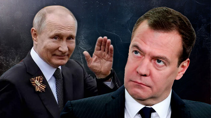 Путін відправив одного з ключових пропагандистів РФ Медведєва на українську окуповану територію