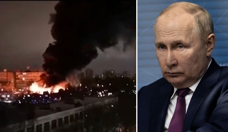 У Москві спалахнула потужнa пожежа (ВІДЕО)