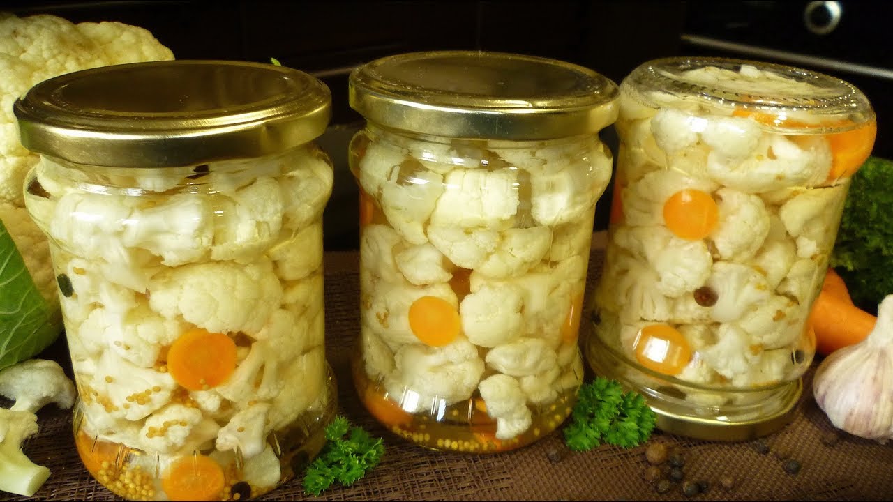 Маринована цвітна капуста на зиму – це один з найстаріших і смачних рецептів заготовок